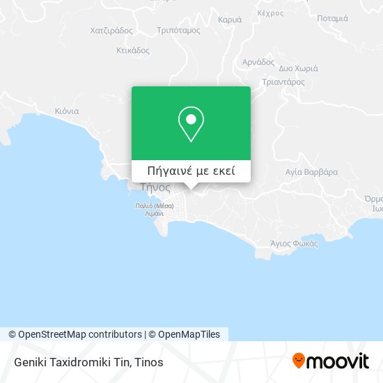 Geniki Taxidromiki Tin χάρτης