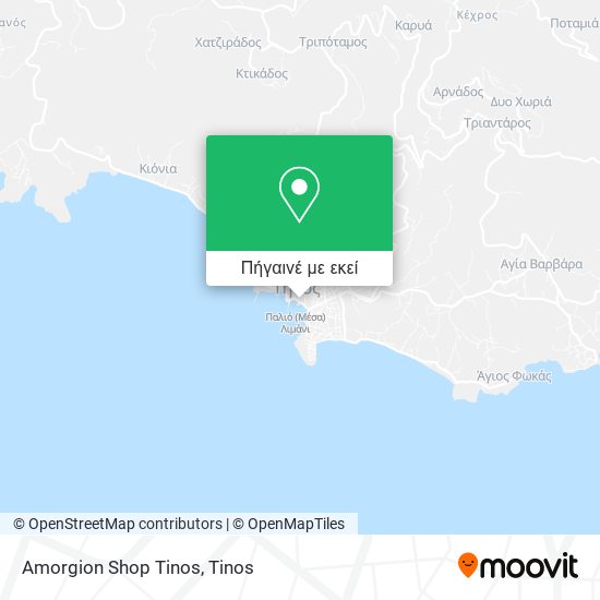 Amorgion Shop Tinos χάρτης