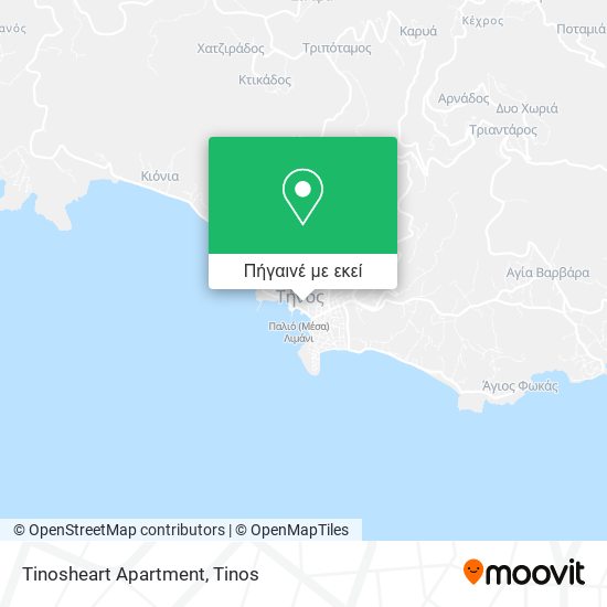 Tinosheart Apartment χάρτης