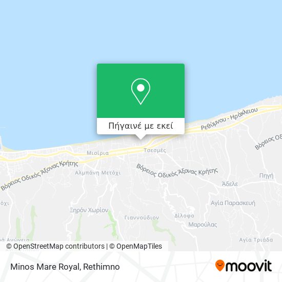 Minos Mare Royal χάρτης