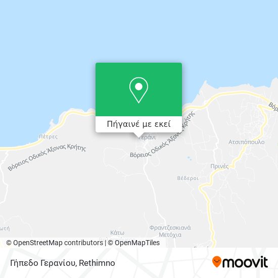 Γήπεδο Γερανίου χάρτης