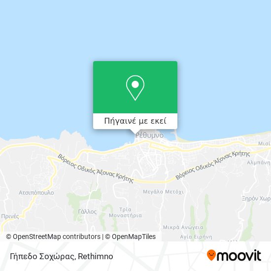 Γήπεδο Σοχώρας χάρτης