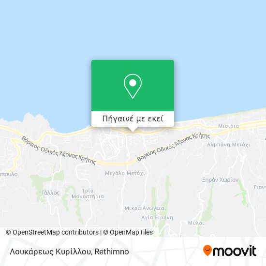 Λουκάρεως Κυρίλλου χάρτης