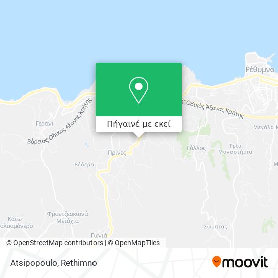Atsipopoulo χάρτης