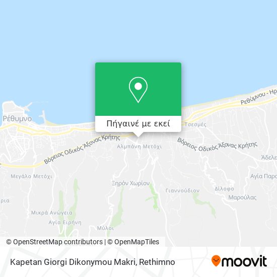 Kapetan Giorgi Dikonymou Makri χάρτης