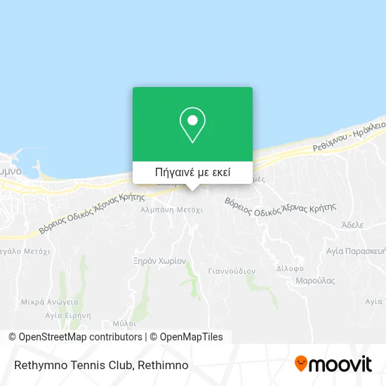 Rethymno Tennis Club χάρτης