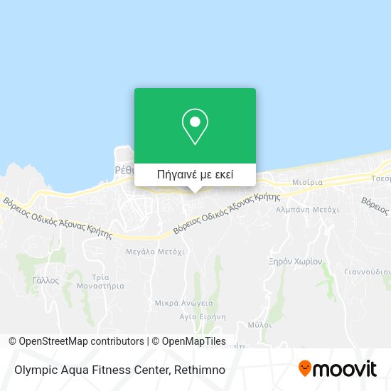 Olympic Aqua Fitness Center χάρτης