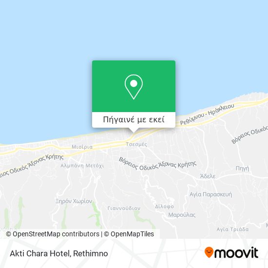 Akti Chara Hotel χάρτης