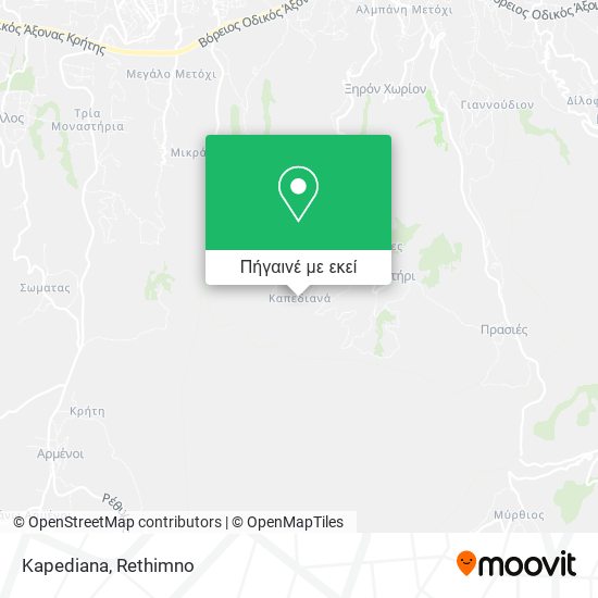 Kapediana χάρτης