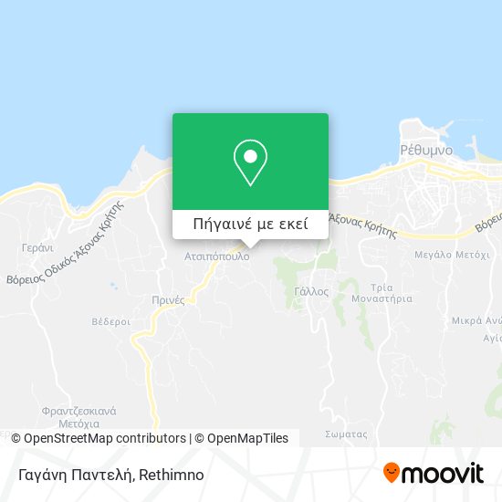 Γαγάνη Παντελή χάρτης