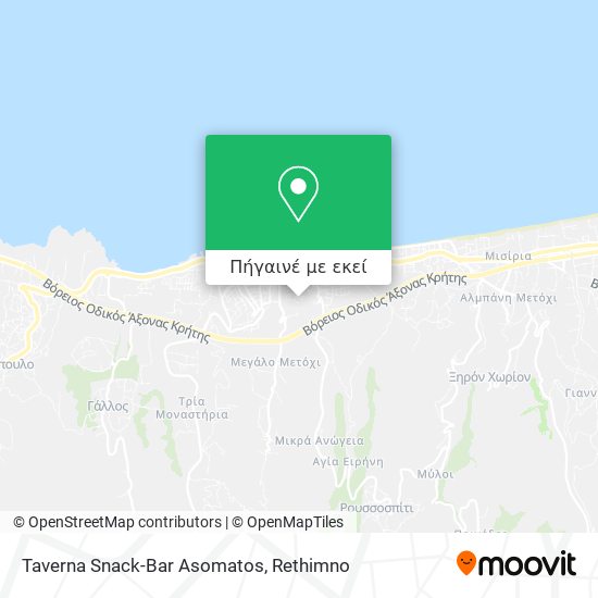 Taverna Snack-Bar Asomatos χάρτης
