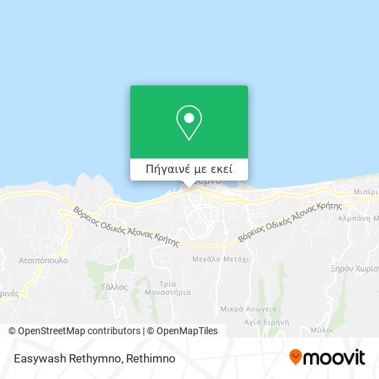Easywash Rethymno χάρτης