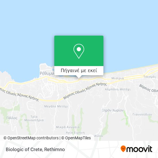 Biologic of Crete χάρτης