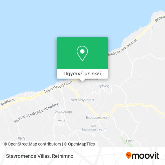 Stavromenos Villas χάρτης