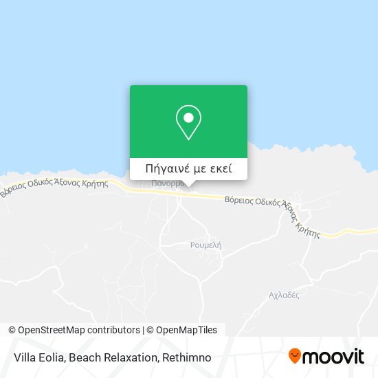 Villa Eolia, Beach Relaxation χάρτης