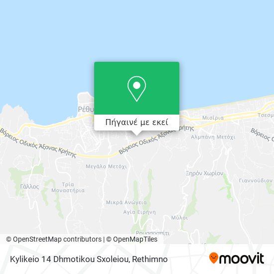 Kylikeio 14 Dhmotikou Sxoleiou χάρτης