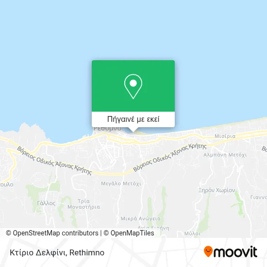 Κτίριο Δελφίνι χάρτης