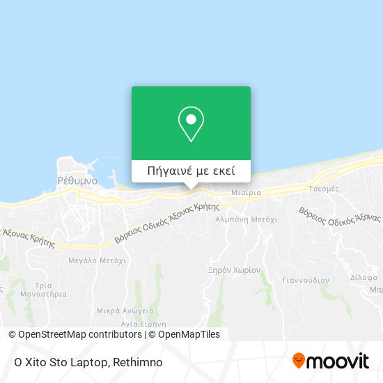 O Xito Sto Laptop χάρτης