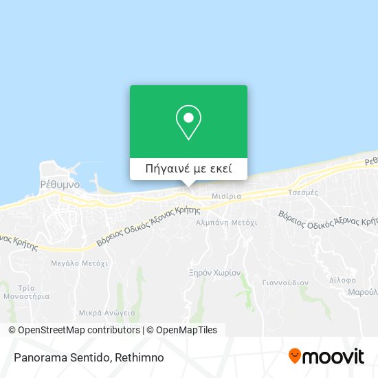 Panorama Sentido χάρτης