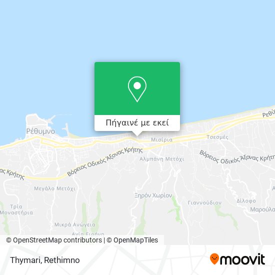 Thymari χάρτης