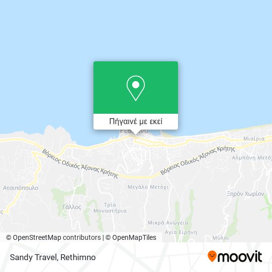 Sandy Travel χάρτης