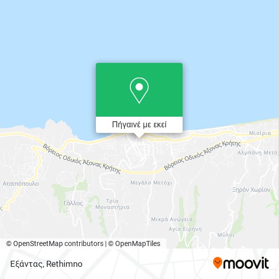 Εξάντας χάρτης