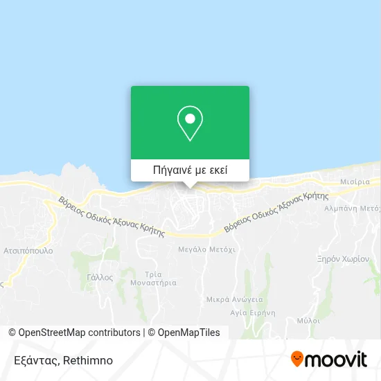 Εξάντας χάρτης