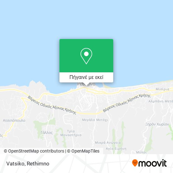 Vatsiko χάρτης