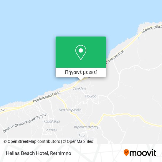 Hellas Beach Hotel χάρτης