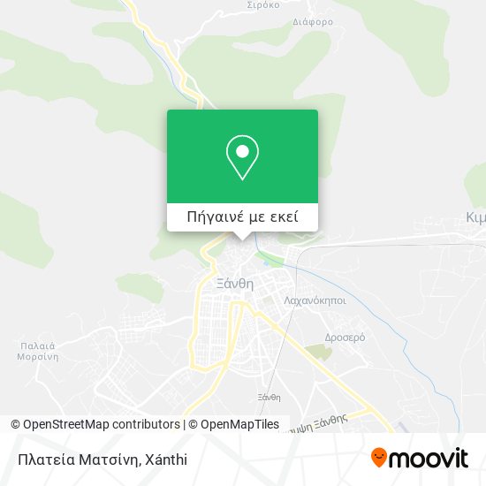 Πλατεία Ματσίνη χάρτης