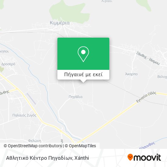 Αθλητικό Κέντρο Πηγαδίων χάρτης