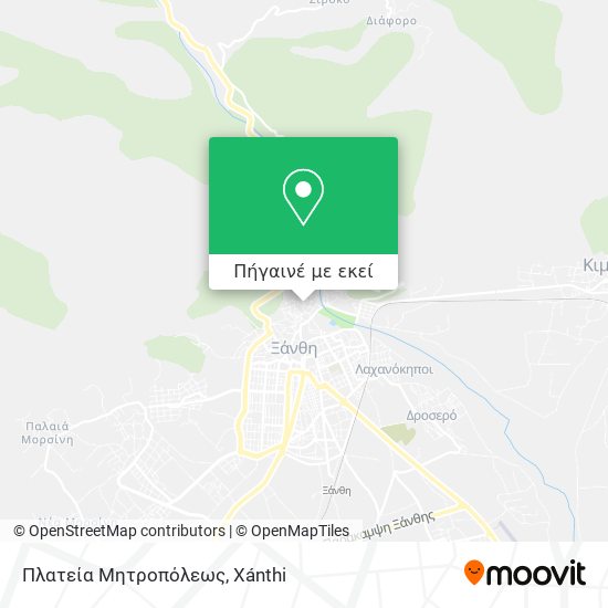 Πλατεία Μητροπόλεως χάρτης