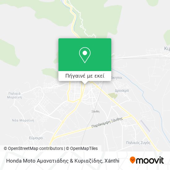 Honda Moto Αμανατιάδης & Κυριαζίδης χάρτης