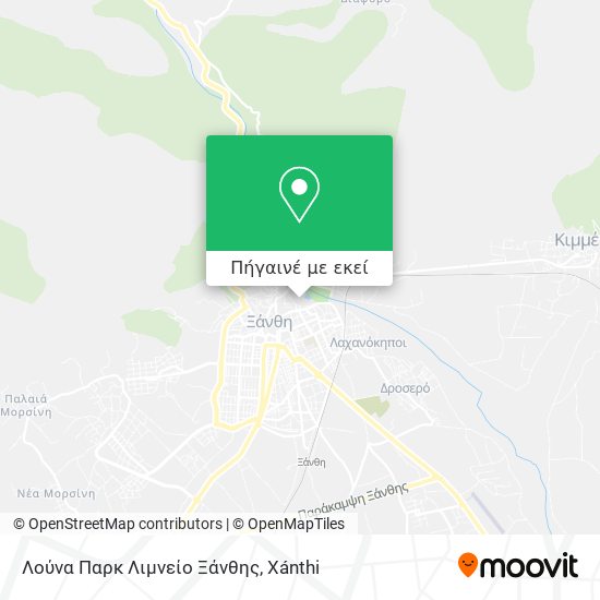 Λούνα Παρκ Λιμνείο Ξάνθης χάρτης
