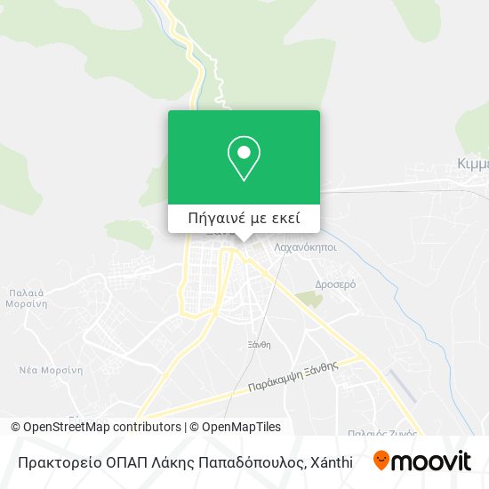 Πρακτορείο ΟΠΑΠ Λάκης Παπαδόπουλος χάρτης