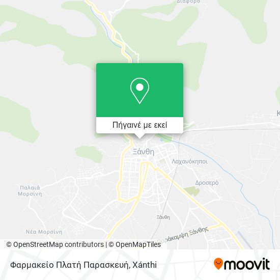 Φαρμακείο Πλατή Παρασκευή χάρτης