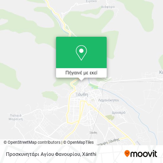 Προσκυνητάρι Αγίου Φανουρίου χάρτης