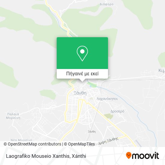 Laografiko Mouseio Xanthis χάρτης