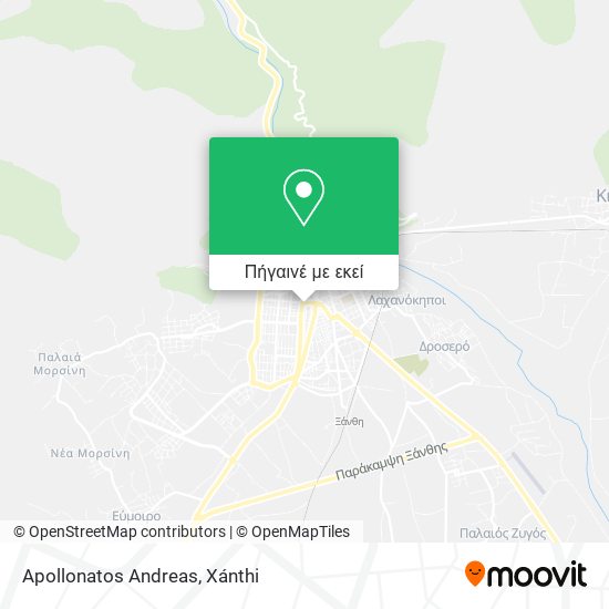 Apollonatos Andreas χάρτης
