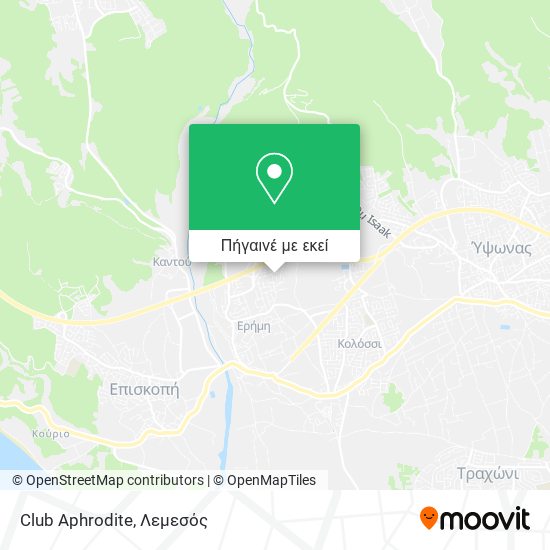Club Aphrodite χάρτης