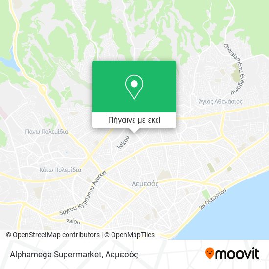 Alphamega Supermarket χάρτης