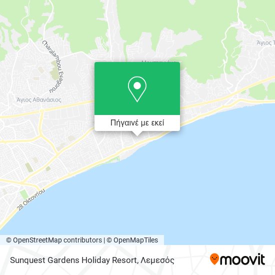 Sunquest Gardens Holiday Resort χάρτης