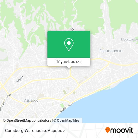 Carlsberg Warehouse χάρτης
