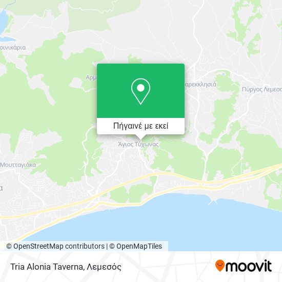 Tria Alonia Taverna χάρτης