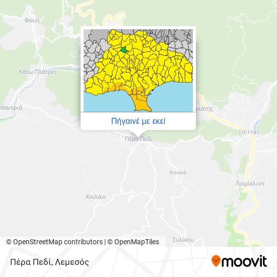 Πέρα Πεδί χάρτης