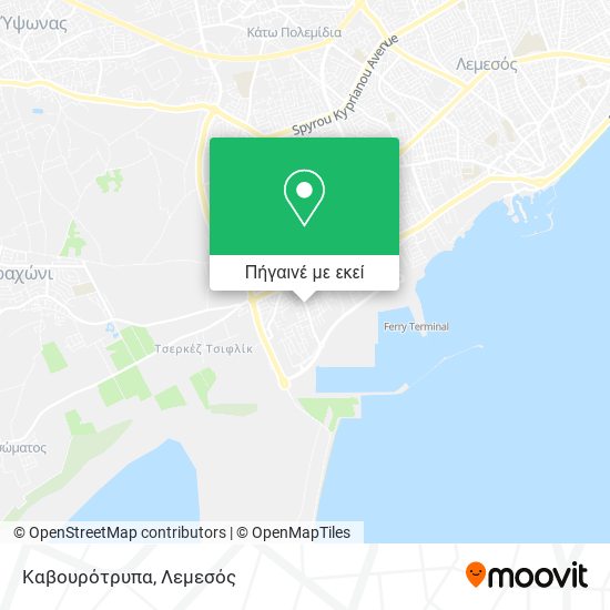 Καβουρότρυπα χάρτης