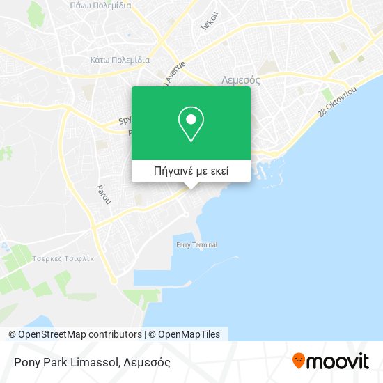 Pony Park Limassol χάρτης