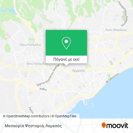 Μεσαορία Ψησταριά χάρτης
