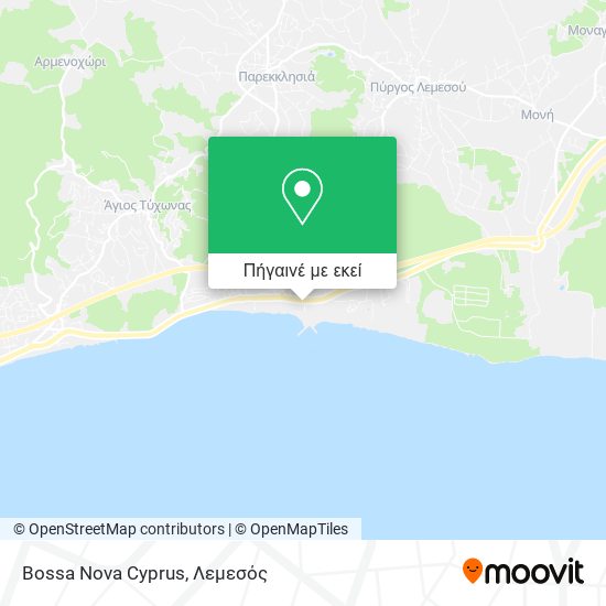 Bossa Nova Cyprus χάρτης