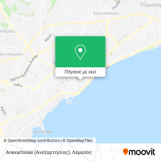 Anexartisias (Ανεξαρτησίας) χάρτης